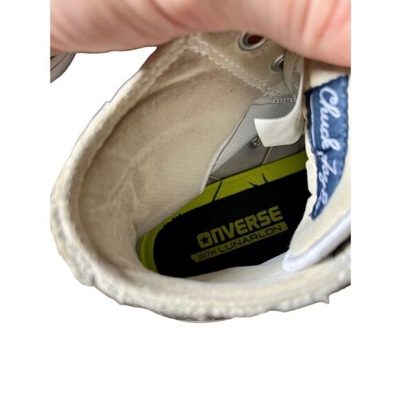 Converse Chuck Taylor 2 Hi Perforated Metallic Silver Women’s Size 8 - Picture 10 of 11